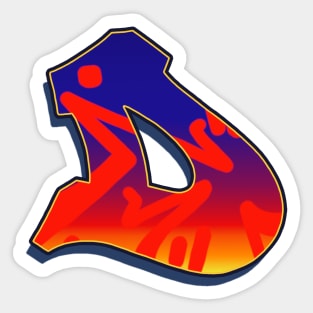 Letter D - Night Sky Sticker